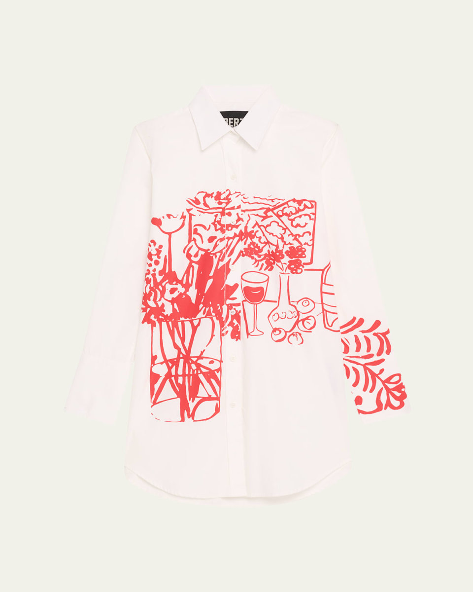 Still Life Screen Long Classic Shirt